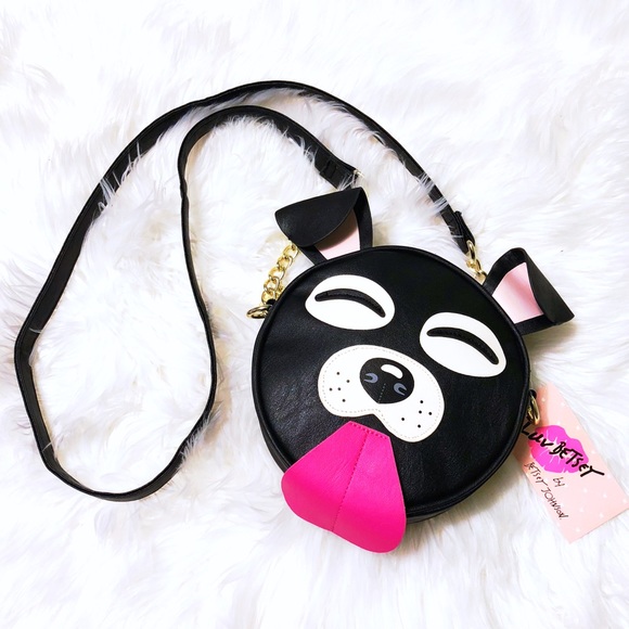 Betsey Johnson Handbags - Vegan Leather Puppy Crossbody Bag 🐶